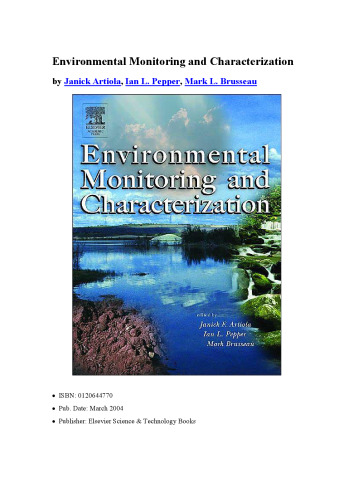 Environmental Monitoring and Characterization