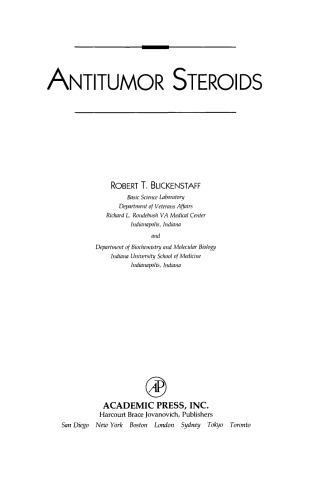 Antitumor Steroids