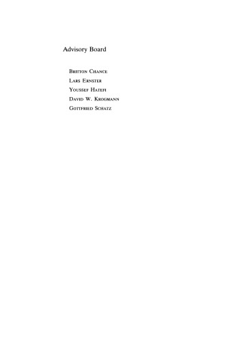 Current Topics in Bioenergetics