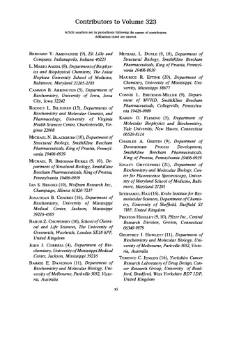 Energetics of Biological Macromolecules, Part C