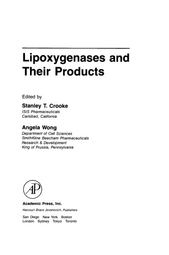 Lipoxygenases and their Products