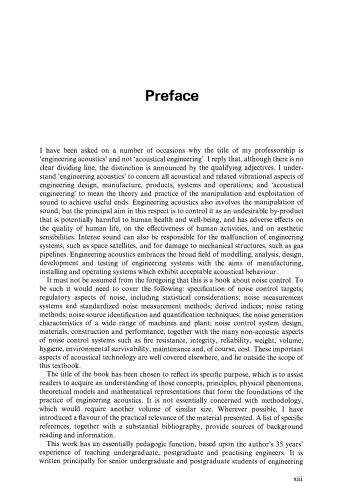 Foundations of Engineering Acoustics