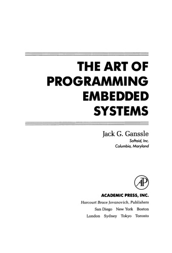 The Art of Programming Embedded Systems