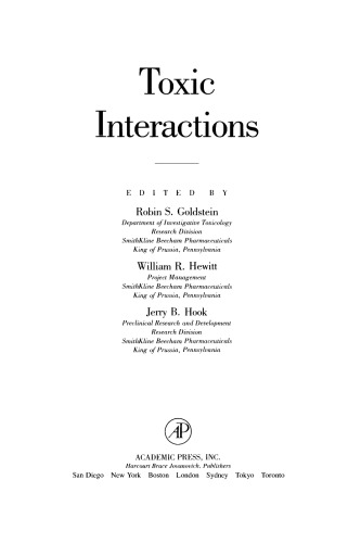 Toxic Interactions