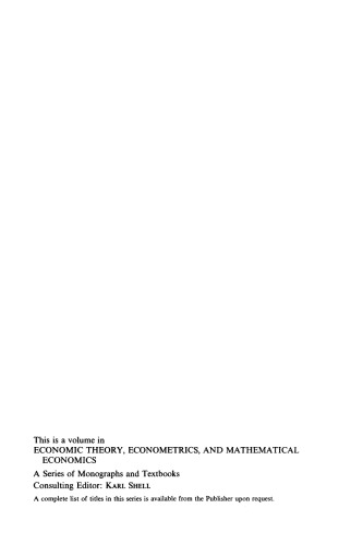Forecasting Economic Time Series
