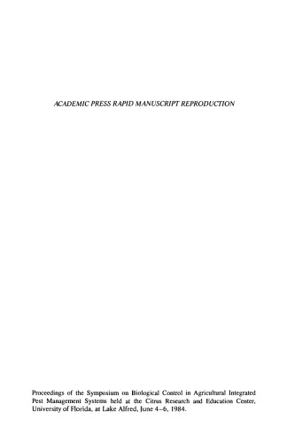 Biology Control in Agriculture IPM System