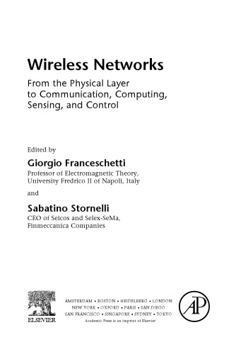 Wireless networks : from the physical layer to communication, computing, sensing, and control
