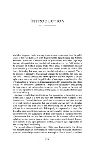 CNS regeneration: basic science and clinical advances