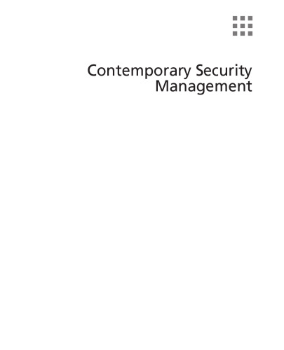 Contemporary security management