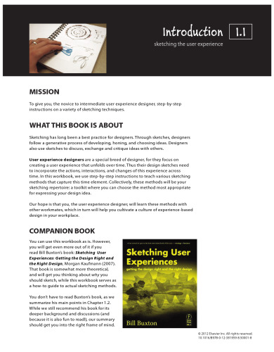 Sketching User Experiences: The Workbook