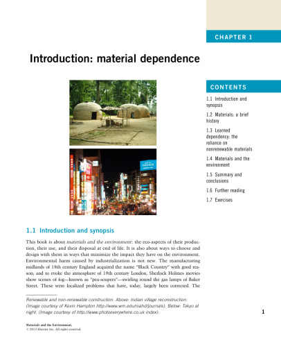 Materials and the Environment. Eco-informed Material Choice
