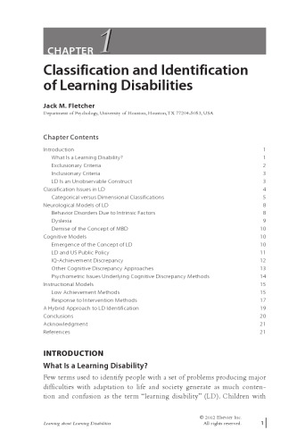 Learning About Learning Disabilities