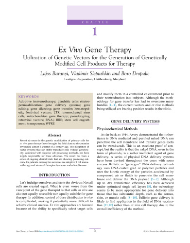 Gene Therapy of Cancer