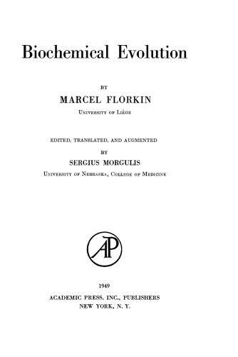 Biochemical Evolution