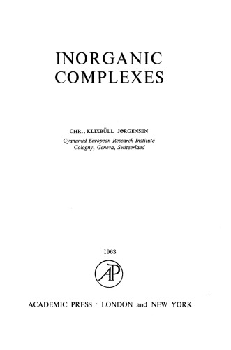 Inorganic Complexes