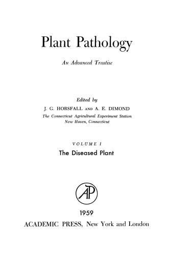 Plant Pathology. The Diseased Plant