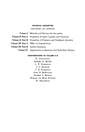Properties of polymers and non-linear acoustics