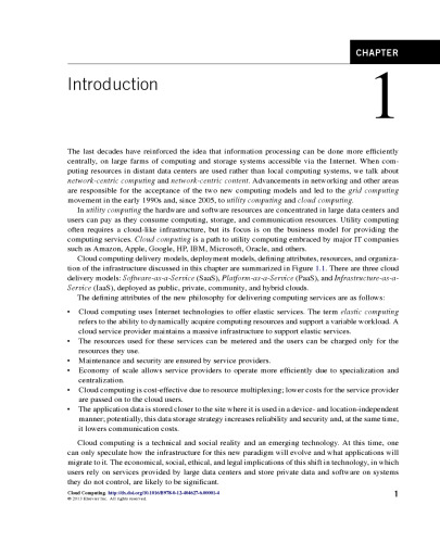 Cloud Computing. Theory and Practice