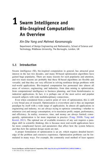 Swarm Intelligence and Bio-inspired Computation. Theory and Applications