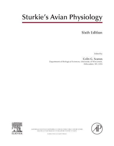 Sturkie's avian physiology