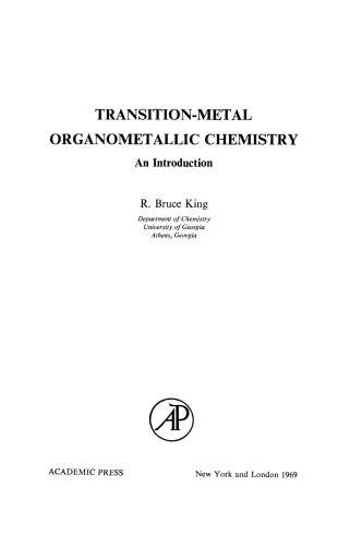 Transition-Metal Organometallic Chemistry. An Introduction