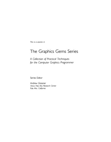 Graphics Gems III (IBM Version)