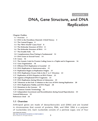 Insect Molecular Genetics. An Introduction to Principles and Applications