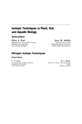 Nitrogen Isotope Techniques