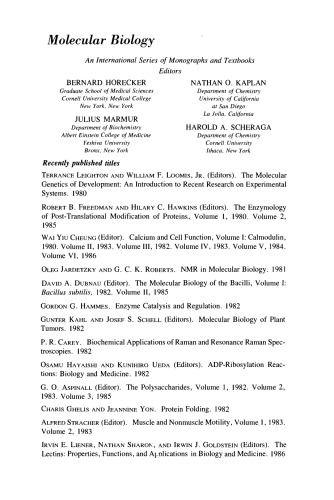 The Lectins. Properties, Functions, and Applications in Biology and Medicine