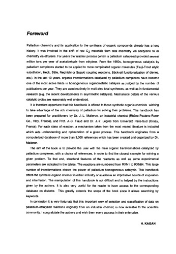 Handbook of Palladium-Catalyzed Organic Reactions