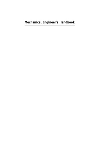 Mechanical Engineer's Handbook