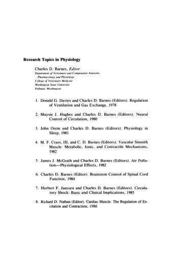 Cardiac Muscle: the Regulation of Excitation and Contraction