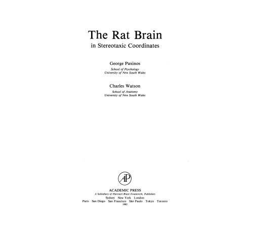 The Rat Brain in Stereotaxic Coordinates