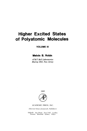 Higher Excited States of Polyatomic Molecules