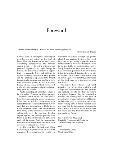 Handbook of neuroemergency clinical trials
