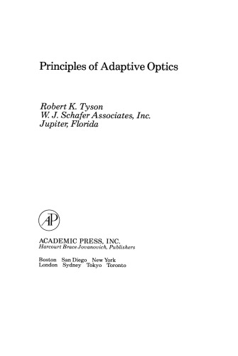 Principles of Adaptive Optics