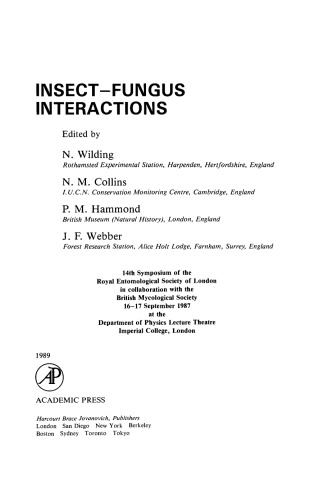 Insect-fungus Interactions