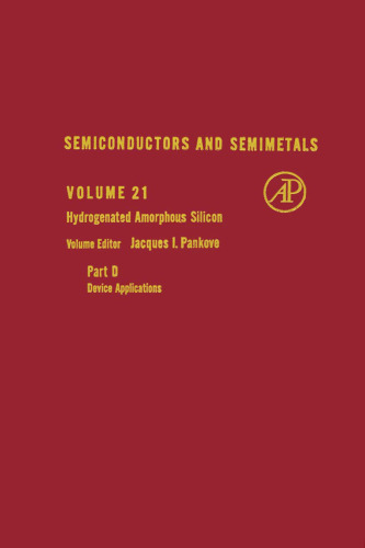 Hydrogenated Amorphous Silicon, Part D Device Applications