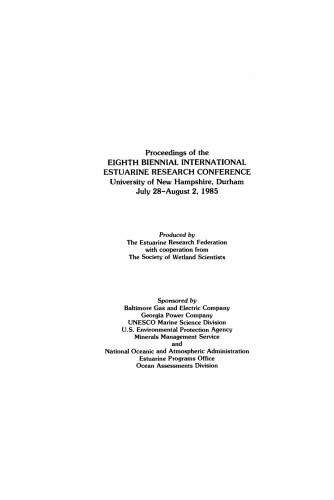 Estuarine Variability