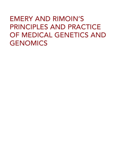 Emery and Rimoin's Principles and Practice of Medical Genetics and Genomics: Ophthalmologic, Hearing, Craniofacial, Dermatologic, Connective Tissue, and Skeletal Disorders
