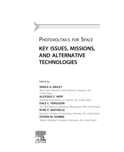 Photovoltaics For Space
