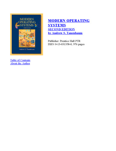 Modern Operating Systems (2nd Edition) ()