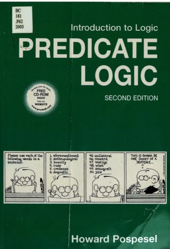 Introduction to Logic: Predicate Logic