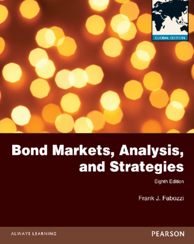 Bond markets, analysis, and strategies