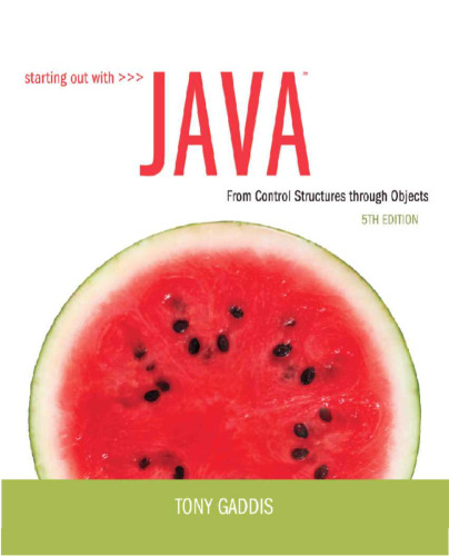 Starting Out With Java Control Structures Through Objects Student Value Edition