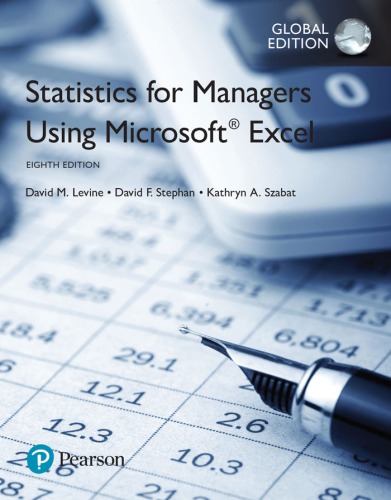 Statistics for managers using Microsoft Excel
