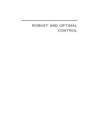 Robust and optimal control