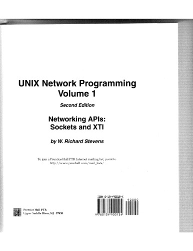 UNIX Network Programming: Networking APIs: Sockets and XTI