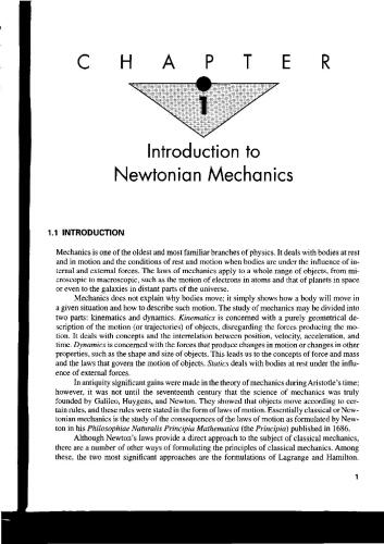 Introduction to classical mechanics