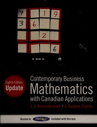 Contemporary Business Mathematics with Canadian Applications